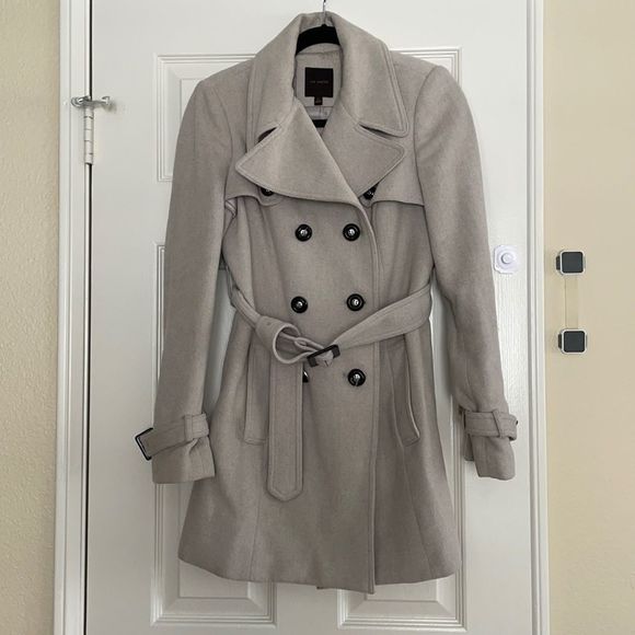 The Limited Jackets & Blazers - Classic oatmeal colored pea coat w/ optional belt